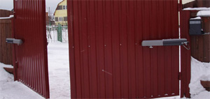 установка проводов CAME ATI 5000 на ворота