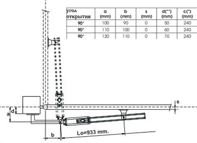 схема установки FAAC 422 CBAC KIT