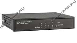 Сетевой коммутатор RVi-NS0401 4 порта PoE до 30 Вт на канал