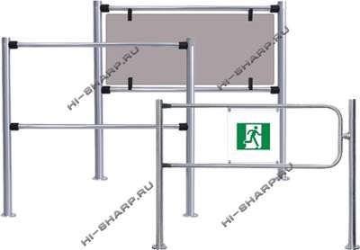 PERCO-BH02 Ограждение полуростовое стационарное, с заполнением или без 