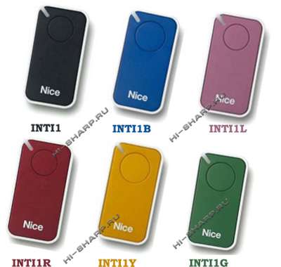 INTI1, INTI1G, INTI1B, INTI1Y, INTI1R, INTI1L 1 канальные пульты брелки